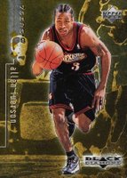 1998 Upper Deck Black Diamond #66 Allen Iverson Triple Basketball Card