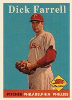 1958 Topps #76 Dick Farrell White Team Baseball Card