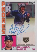 2019 Topps 1984 Topps Baseball Autographs #FT Fernando Tatis Jr. 150th Anniversary Baseball Card
