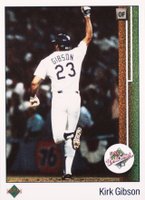 1989 Upper Deck #666 Kirk Gibson Baseball Card