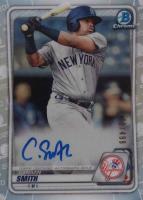2020 Bowman Chrome Prospect Autographs #CPACS Canaan Smith Refractor Baseball Card