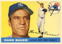 1955 Topps #166 Hank Bauer Baseball Card