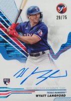 2024 Topps Pristine Pristine Autographs #PAWL Wyatt Langford Blue Pristine Baseball Card