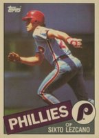 1985 Topps Tiffany #556 Sixto Lezcano Baseball Card