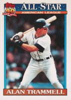 1991 Topps #389 Alan Trammell Baseball Card