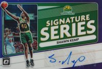 2020 Panini Donruss Optic Signature Series #SSSKE Shawn Kemp Purple Basketball Card