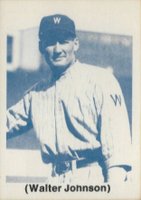 1976 Playboy Press Who Was Harry Steinfeldt # Walter Johnson Baseball Card