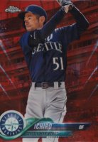 2018 Topps Chrome Update #HMT45 Ichiro Red Refractor Baseball Card