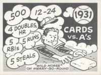 1967 Laughlin World Series #28 1931- Cardinals Vs. A's Baseball Card