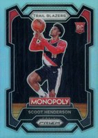 2023 Panini Prizm Monopoly #75 Scoot Henderson Light Blue Basketball Card