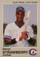 1995 Columbus Clippers Team Issue # Darryl Strawberry Baseball Card