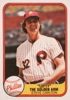 1981 Fleer #660 Steve Carlton 1966 on back Baseball Card