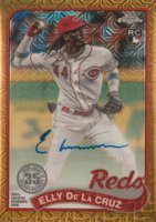 2024 Topps Silver Pack 1989 Chrome Promo #T89C83 Elly de La Cruz Autograph-Gold Baseball Card