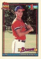 1991 Topps Micro #333 Chipper Jones Baseball Card