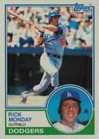 1983 Topps #63 Rick Monday Baseball Card