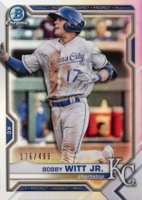 2021 Bowman Chrome Prospects #BCP1 Bobby Witt Jr. Refractor Baseball Card