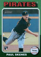 2024 Topps Heritage #594 Paul Skenes Green Border Baseball Card