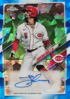 2021 Topps Chrome Update Sapphire Edition Rookie Autographs #JI Jonathan India Baseball Card