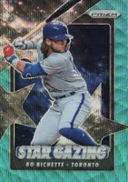 2020 Panini Prizm Star Gazing #SG6 Bo Bichette Teal Wave Prizm Baseball Card