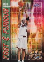 2001 Topps Chrome Fast & Furious #FF02 Allen Iverson Refractor Basketball Card