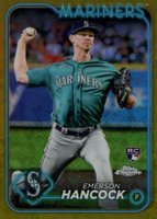 2024 Topps Chrome Logofractor Edition #245 Emerson Hancock Gold Refractor Baseball Card