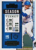 2020 Panini Contenders #86 Mookie Betts Green Baseball Card