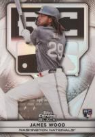 2025 Topps Chrome Black #123 James Wood Variation Baseball Card