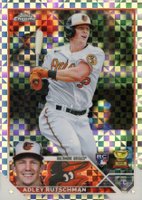 2023 Topps Chrome #1 Adley Rutschman X-Fractor Baseball Card