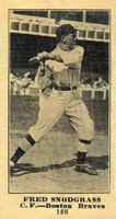 1916 Sporting News #166 Fred Snodgrass Baseball Card