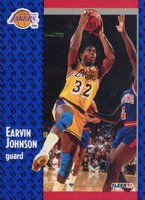 1991 Fleer #100 Magic Johnson Basketball Card
