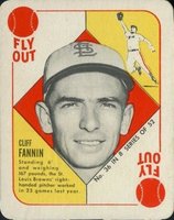 1951 Topps Blue Backs #36 Cliff Fannin Baseball Card