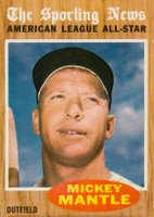1962 Topps #471 Mickey Mantle All-Star Baseball Card