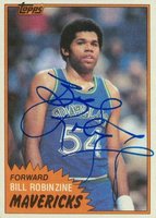 1981 Topps #78 Bill Robinzine Mid-West Basketball Card