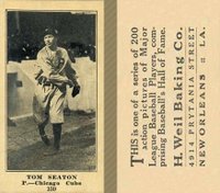 1916 Weil Baking Co. #159 Tom Seaton Baseball Card
