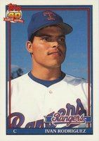 1991 Topps Traded Tiffany #101T Ivan Rodriguez Baseball Card