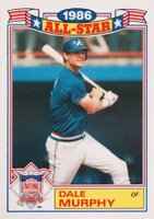 1987 Topps All-Star Glossy Set of 22 #7 Dale Murphy Baseball Card