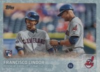 2015 Topps Update #US286 Francisco Lindor Snow Camo Baseball Card
