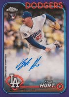 2024 Topps Chrome Update Chrome Baseball Update Series Autographs #ACKHU Kyle Hurt Purple Refractor Baseball Card