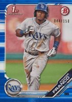 2019 Bowman Paper Prospects #BP100 Wander Franco Blue Baseball Card