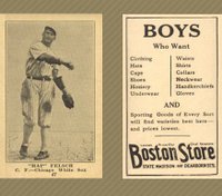 1917 Boston Store #47 Hap Felsch Baseball Card