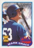 1989 O-Pee-Chee #297 Mark Grace Baseball Card
