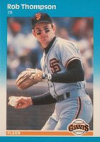 1987 Fleer Glossy #285 Rob Thompson Baseball Card