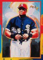 1997 Topps Gallery Peter Max Serigraphs #PM6 Frank Thomas Baseball Card