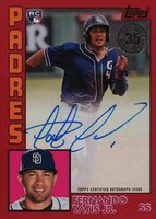 2019 Topps 1984 Topps Baseball Autographs #FT Fernando Tatis Jr. Red Baseball Card