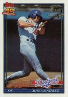 1991 Topps Desert Shield #279 Jose Gonzalez Baseball Card
