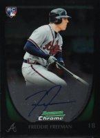 2011 Bowman Chrome #205 Freddie Freeman Autograph Baseball Card