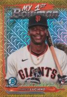 2024 Bowman Chrome My 1st Bowman #M1B27 Marco Luciano Gold Refractor Baseball Card