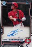 2021 Bowman Draft Chrome Draft Pick Autographs #CDACE Christian Encarnacion-Strand Baseball Card