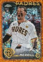 2024 Topps Chrome Update #USC153 Jackson Merrill SP-Orange Speckle Baseball Card
