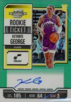 2023 Panini Contenders Optic #130 Keyonte George Variation-Autograph-Green Basketball Card